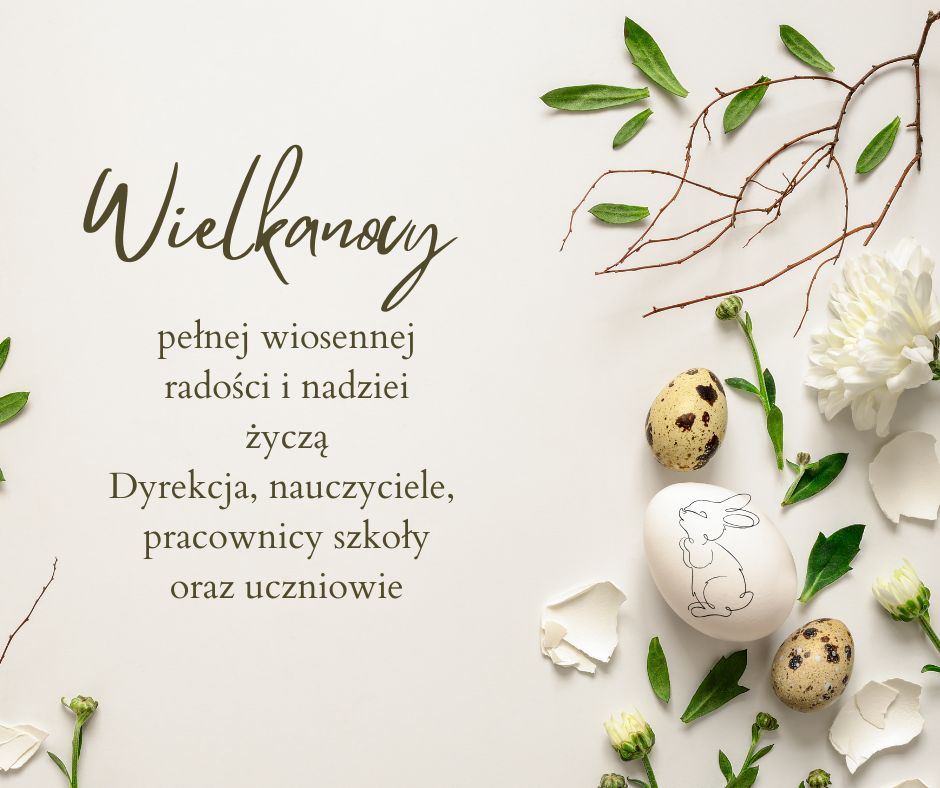 Delikatne beżowe wielkanocne życzenia Wpis na Facebooku