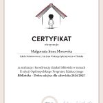 certyfikat DLA M MORAWSKIEJ page 0001