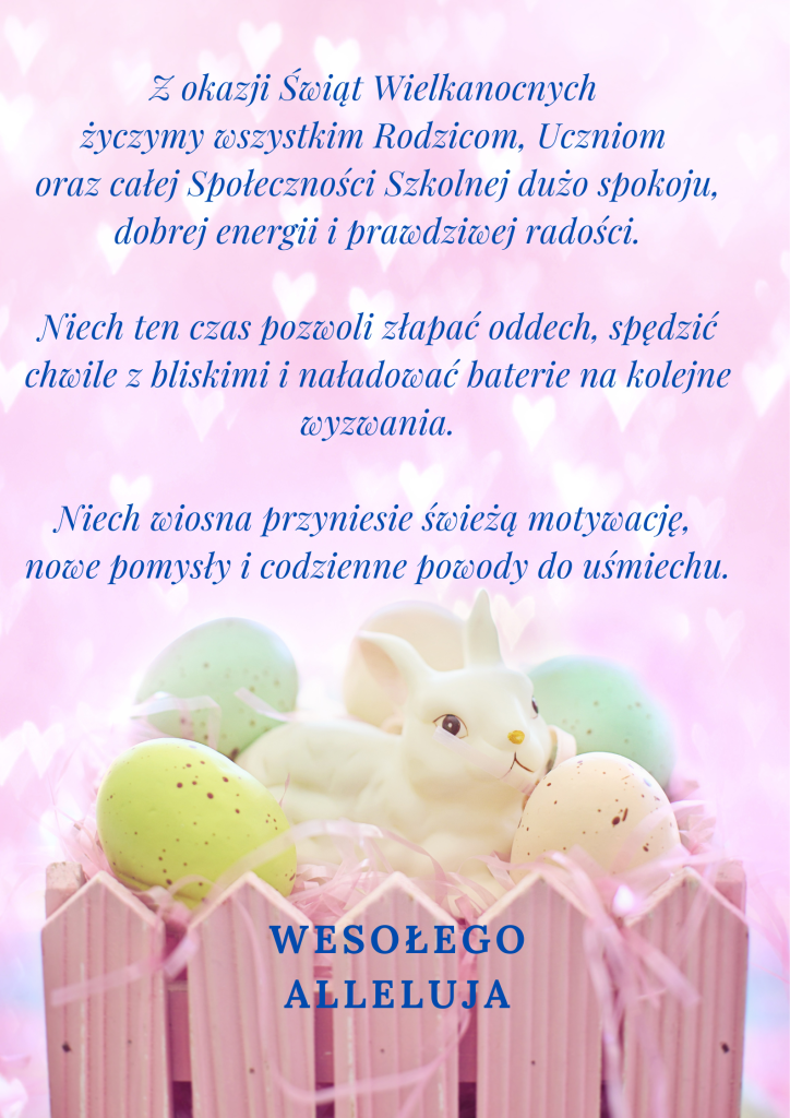 Pink Minimalist Happy Easter Day Poster